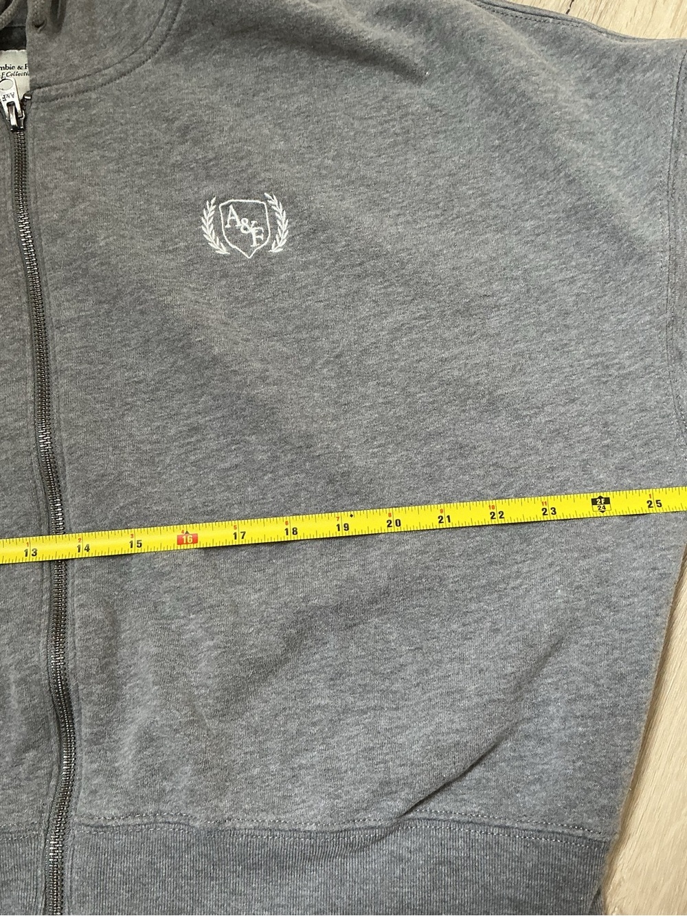Abercrombie & Fitch Gray Zip-Up Hoodie - Picture 5 of 6